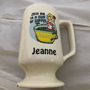 Join Me In A Cup Of Coffee? Jeanne Vintage Mr. Mugs Cincinnati Ohio Mug